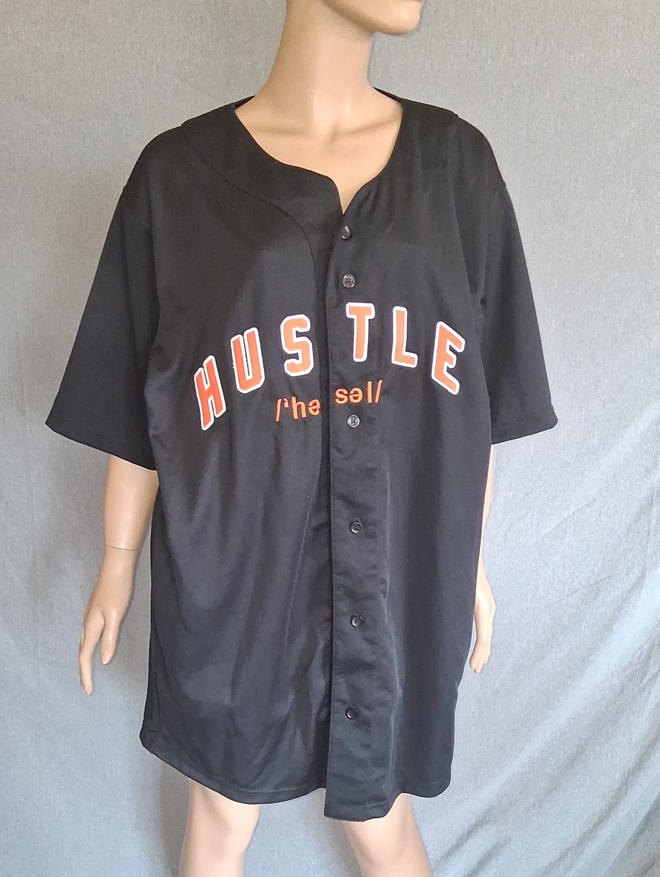 Hustle Black Graphic Hustle Tag Tee